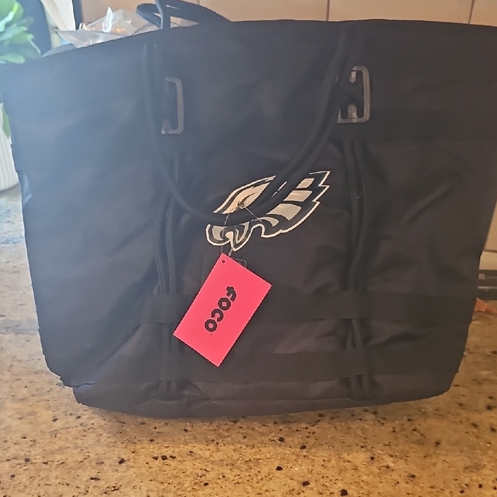 NWT NFL EAGLES Black Tote Bag